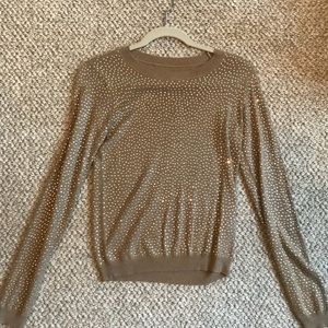 Alice and Olivia Rhinestone Sweater